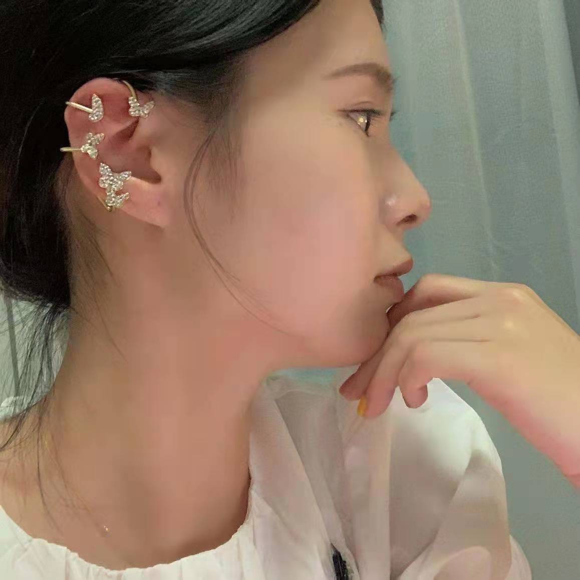 Fairy butterfly ear cuff no piercing earring feel jewelry