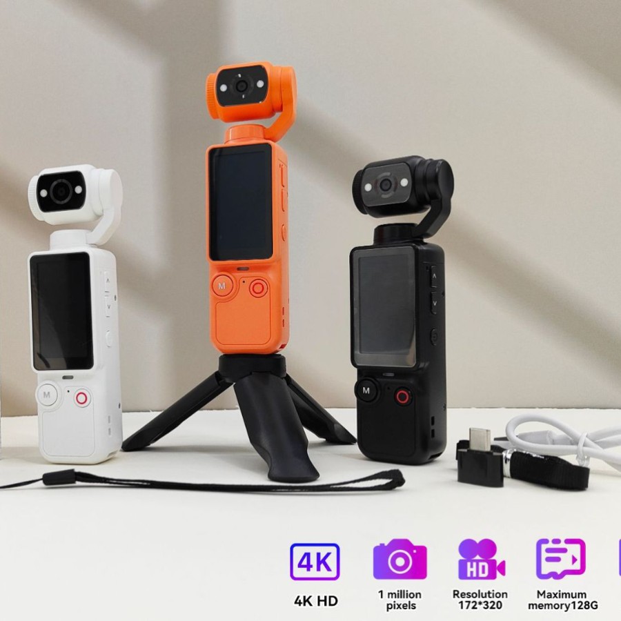 Handheld thumb motion camera ultra-high vlog outdoor cycling anti-shake recording portable gimbal camera