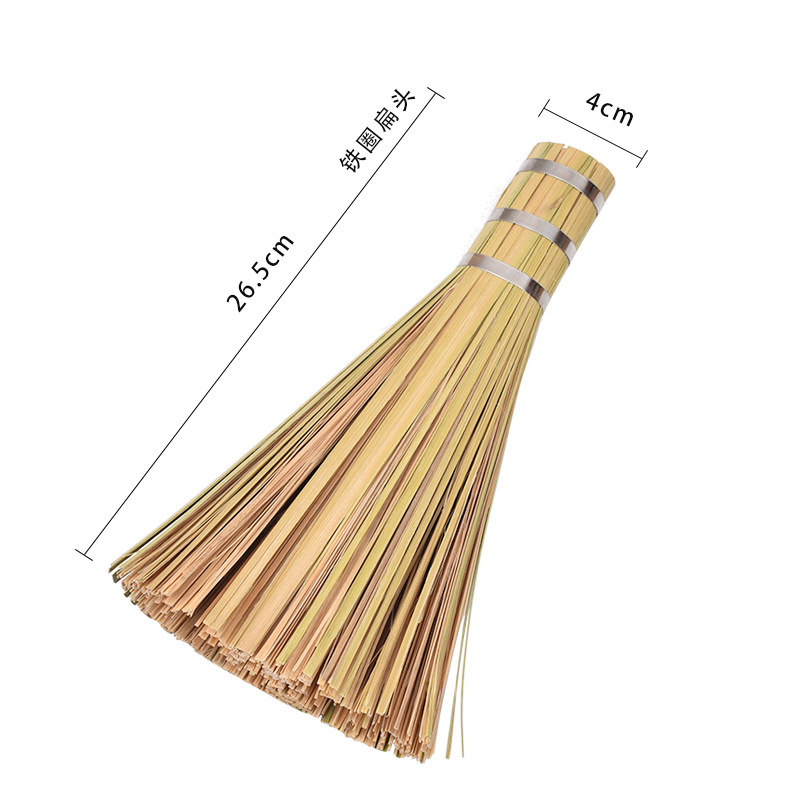 铁圈扁头中号竹锅刷