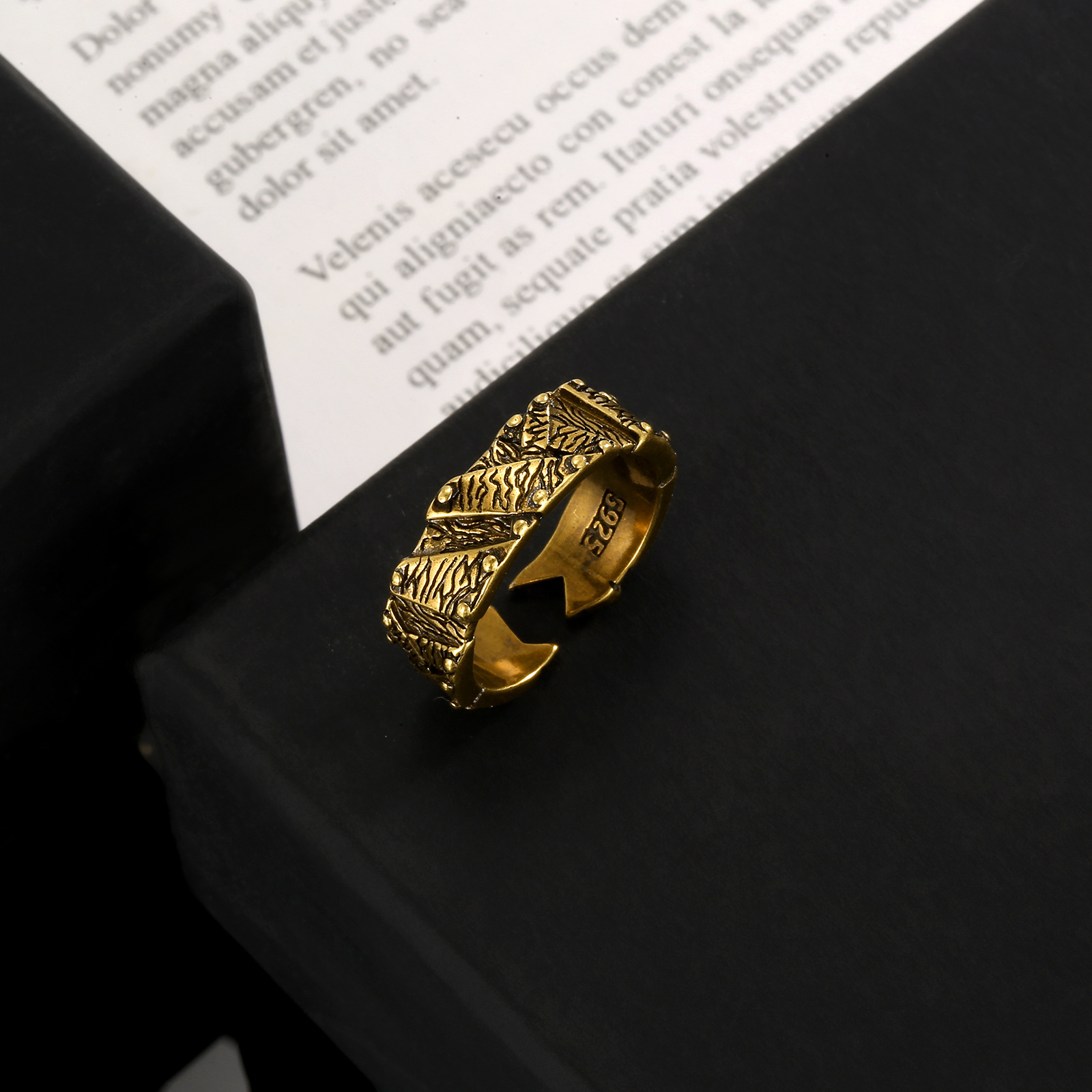 Wind Ring Heavy Men's Punk Ring Women's Index Finger Ring