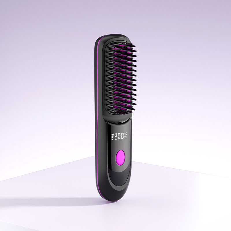 Wireless straightening comb negative ion straightener straightening and curling clip portable non-damaging straightening clip