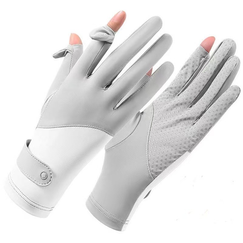 Women's Hiking Gloves for Outdoor Climbing, Sun Protection, Ice Silk, Cycling, Fitness, Non-Slip, Wear-Resistant
