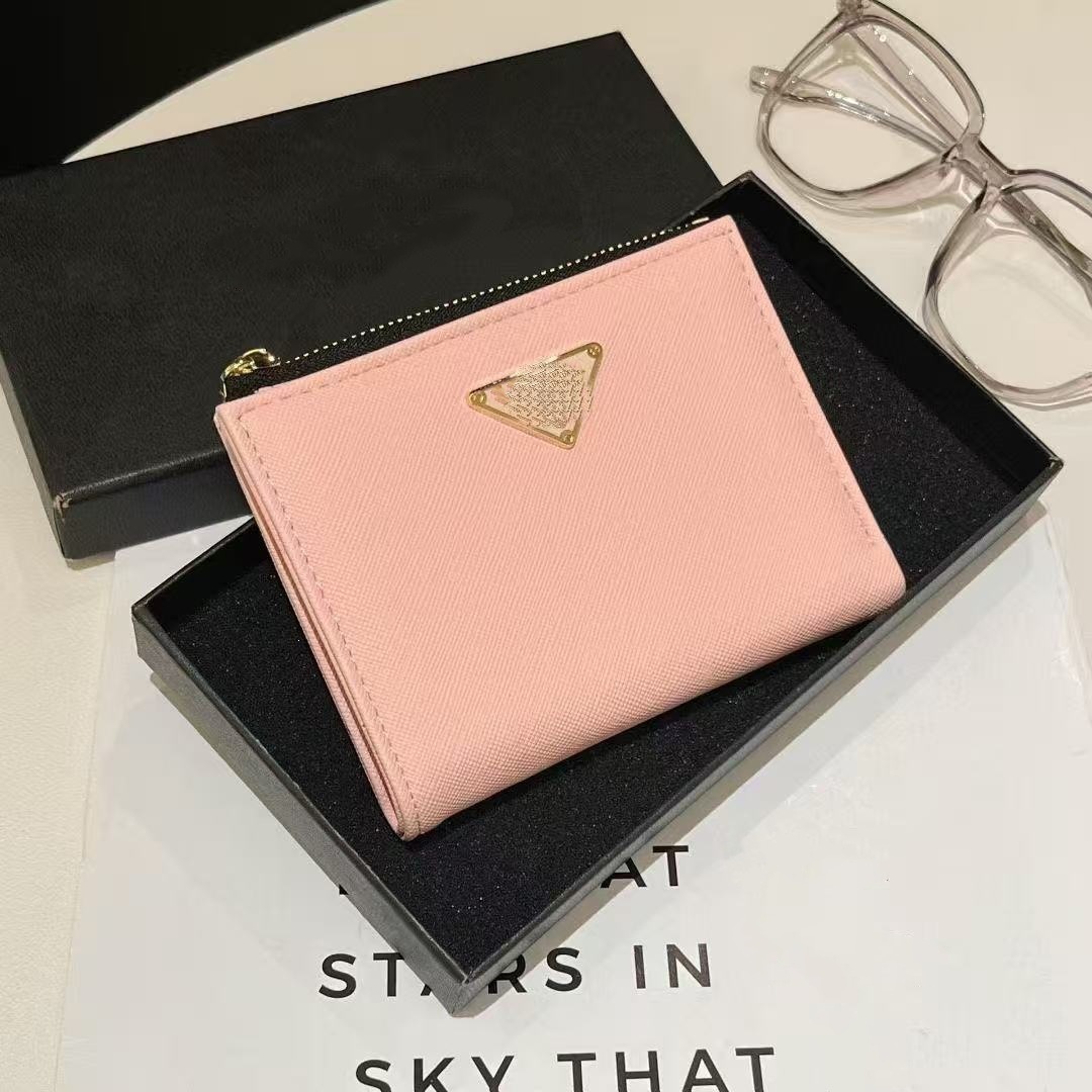 Brand luxury coin purse women small card case multi-card slot cross grain coin purse