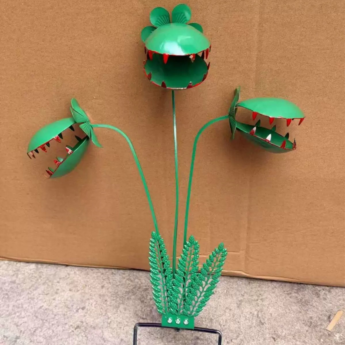 Garden Plug Flower Branch Insert Venus Flytrap Ground Insert Outdoor Ground Insert Decoration