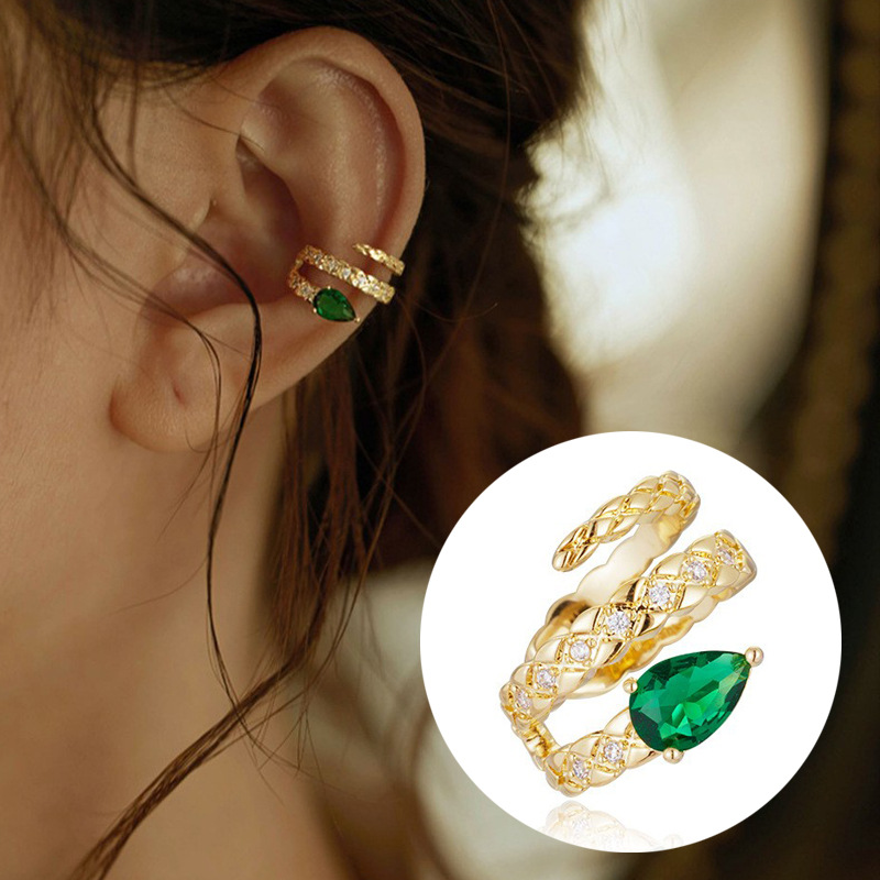 Lively Butterfly Ear Cuff No Piercing Snake Year INS Hollow Butterfly Ear Clip Small Elf Ear Cuff
