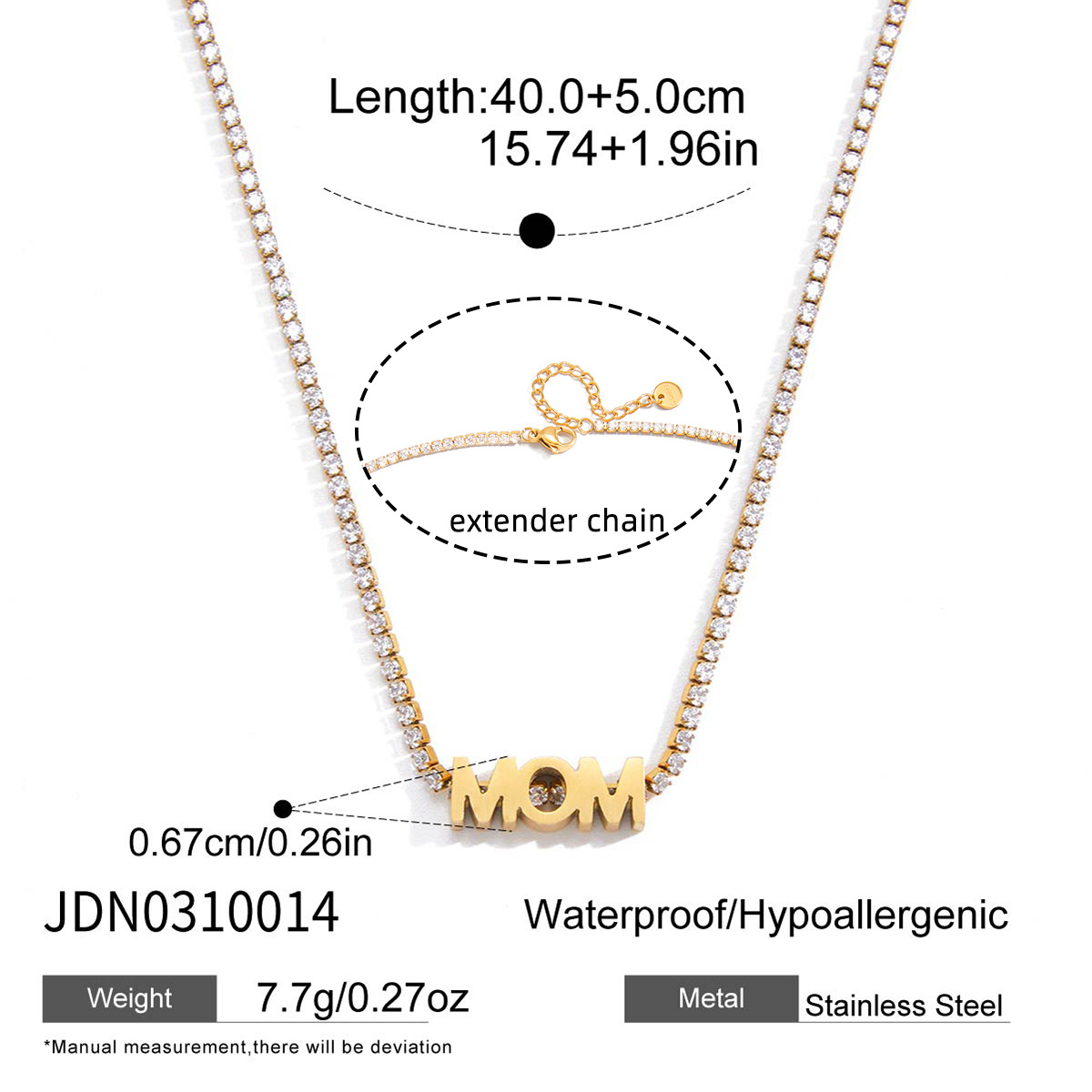 Jieding jewelry stainless steel eight-pointed star necklace multi-layer collarbone chain titanium steel accessories