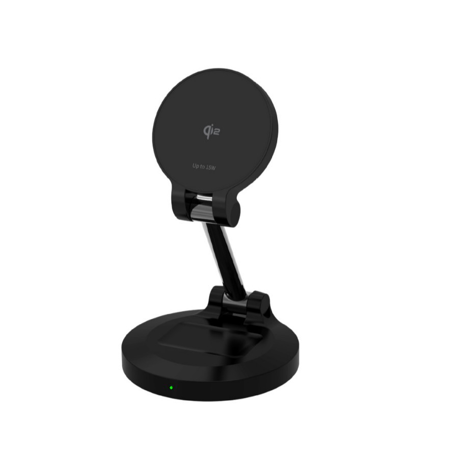 qi2.0 15W magnetic foldable portable wireless charger two-in-one for Apple phone earphone