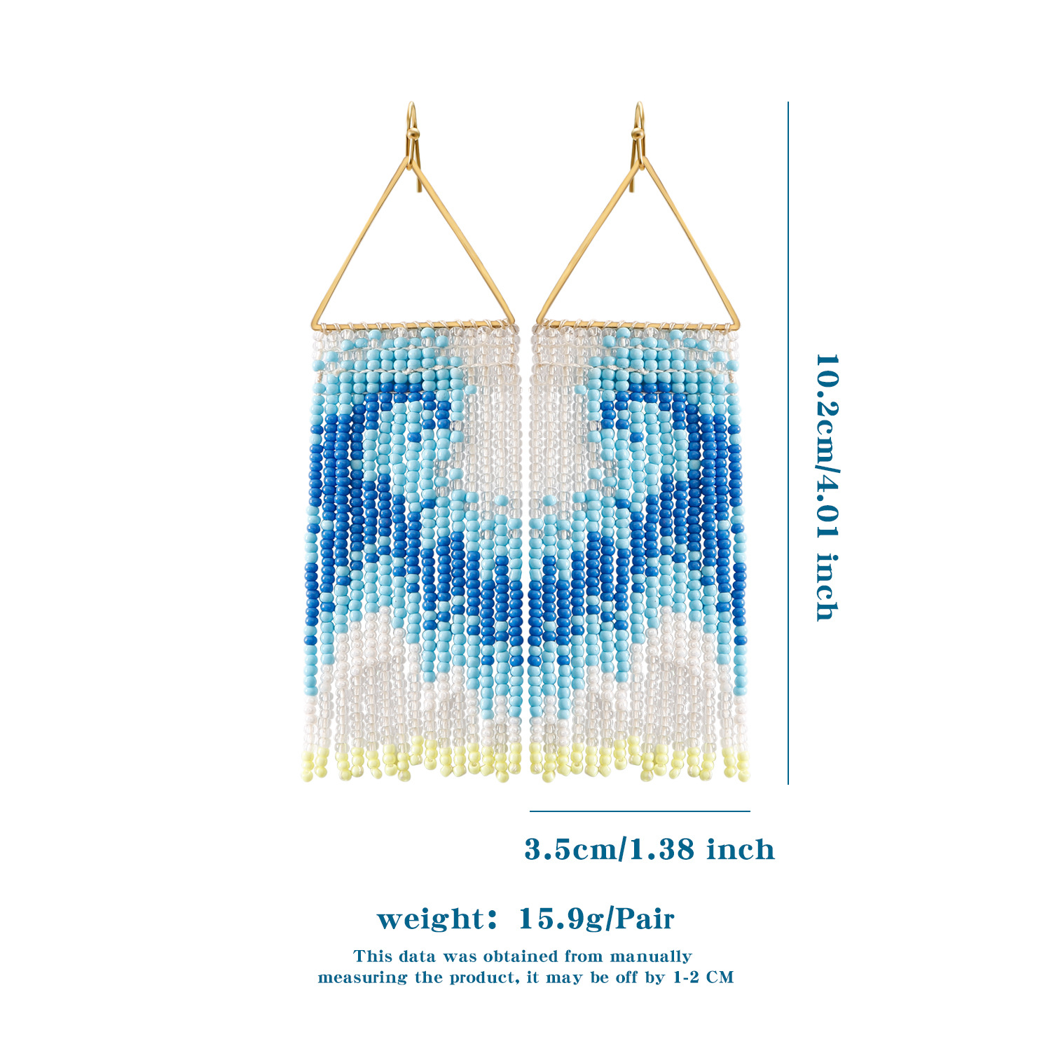 Summer Ocean Vacation Style Handmade Beaded Bohemian Cute Cartoon Dolphin Starfish Animal Seed Bead Earrings