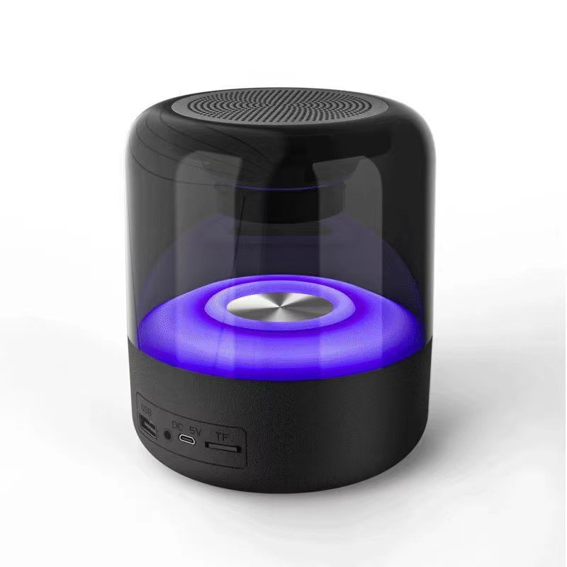 New Z5 Wireless Bluetooth Speaker Subwoofer Portable Colorful Glass Gift Audio