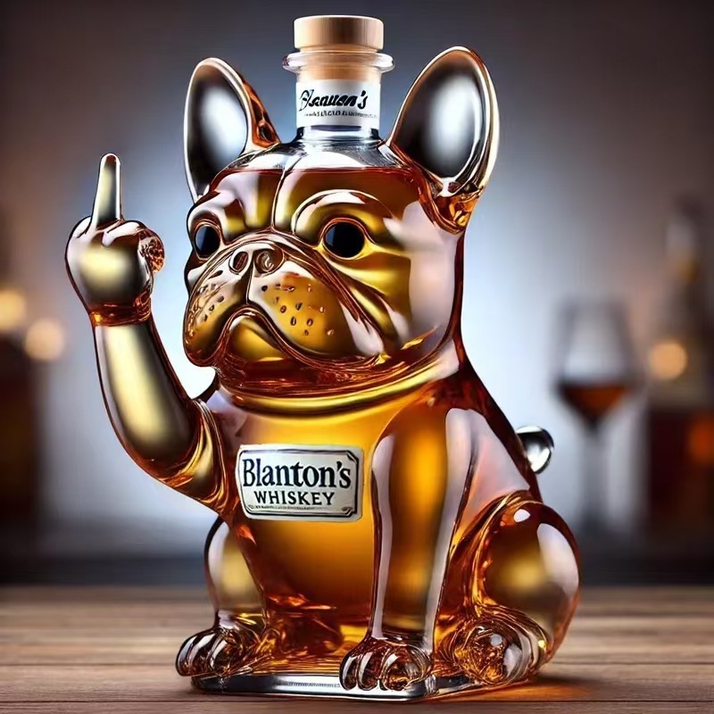 New Funny Whiskey Dog Bottle animal shar pei dog whiskey bottle vodka wine set
