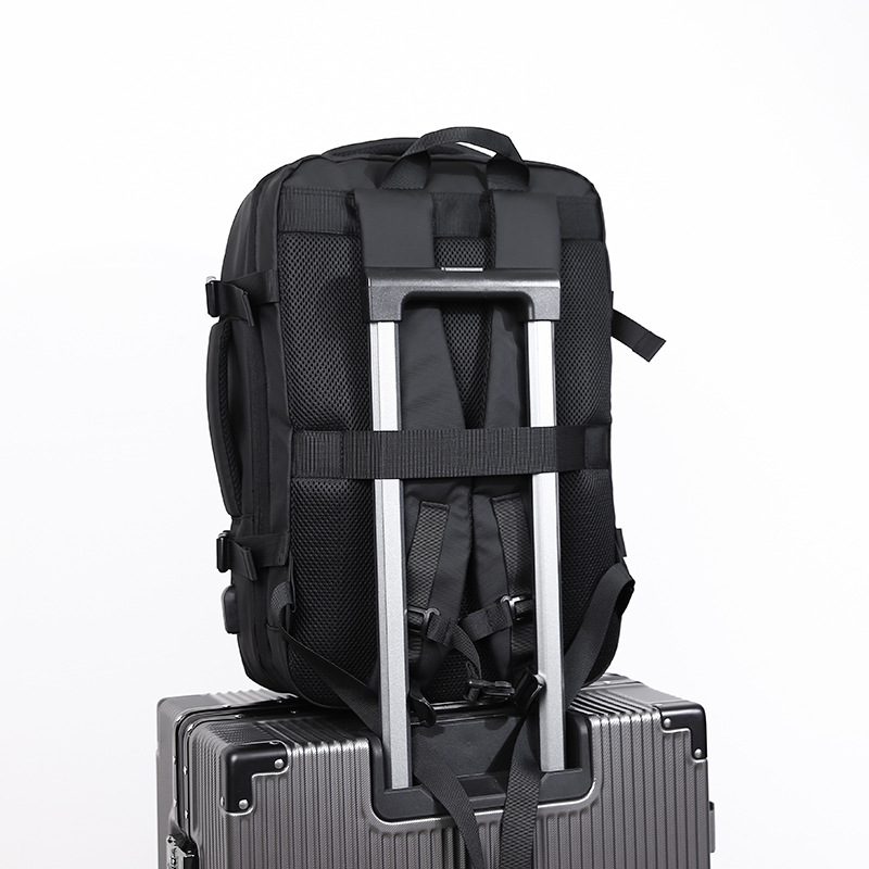 Backpack men's business backpack expandable large capacity travel luggage bag 16.1-inch laptop bag