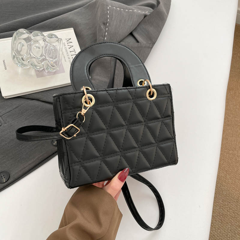 Diamond Grid Small Bags Women's Bags 2026 Popular New Casual Handbags Simple Shoulder Crossbody Bags