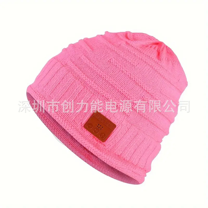 Wireless Bluetooth Headset Knitted Hat Winter Snow Warm Cold-Proof Music Headset Christmas Hat