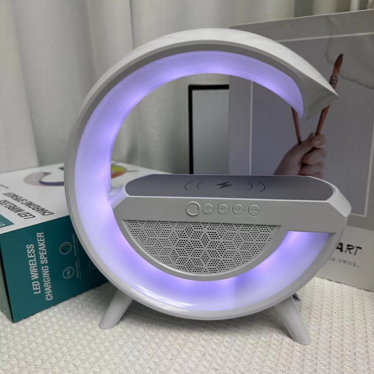 Big G BT-2301 portable Bluetooth speaker loud volume atmosphere light rechargeable wireless subwoofer speaker