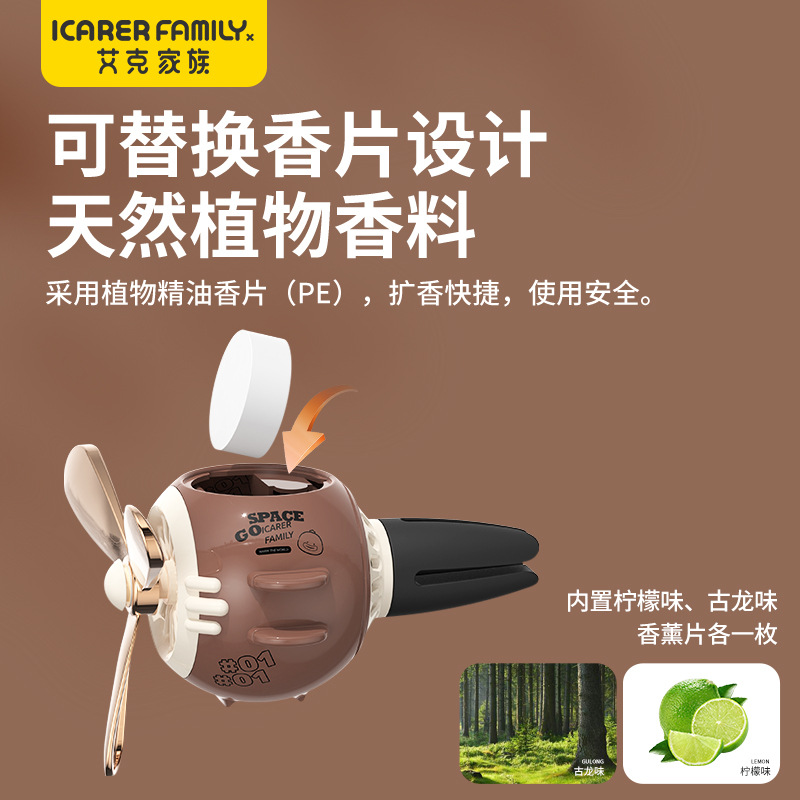 Car Accessories Air Vent Aromatherapy Car Gift Car Perfume Car Decoration Propeller Scent Ornament