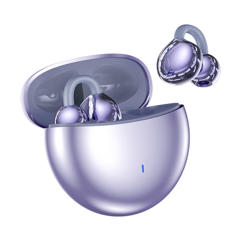 2025 New Bone Conduction Open-ear Bluetooth Headset Clip-on Digital Display Long Battery Life M91 Headset Compatible with Huawei