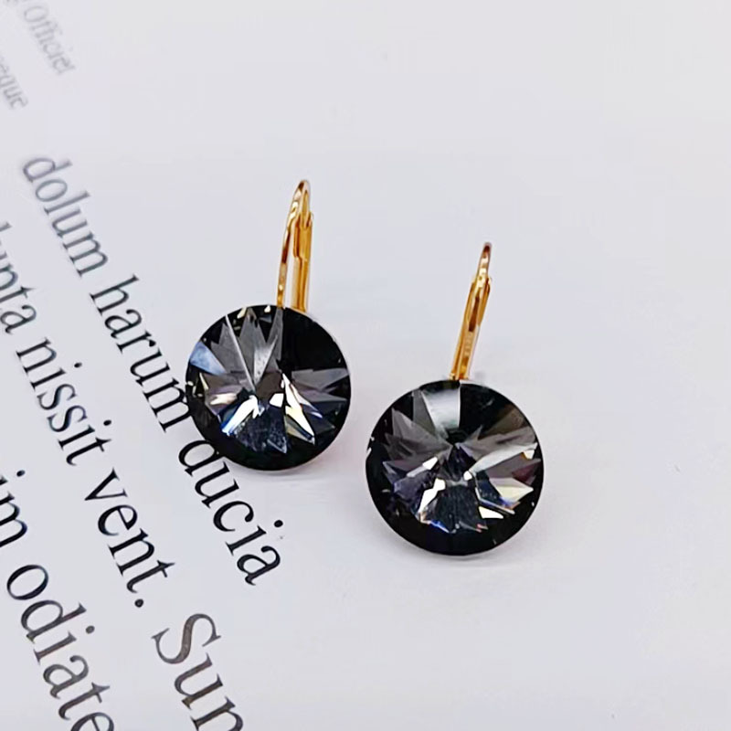 Simple Earrings Multicolor Crystal Earrings Women Fresh Accessories 85947