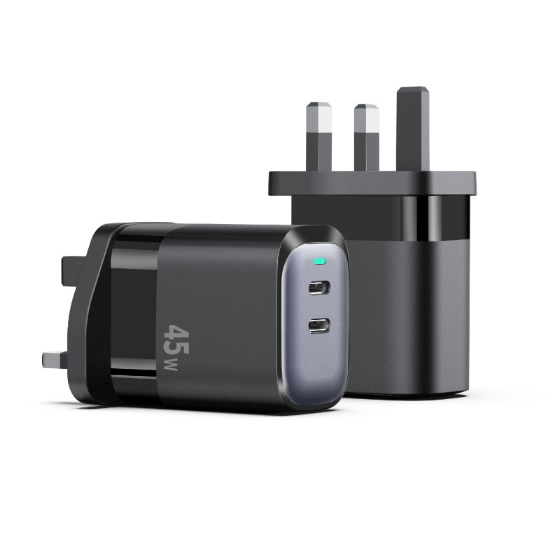 GaN Fast Charging Head 100W A+C Multi-port Adapter British Standard EU/UK Multi-function Charger New