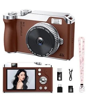 2026 HD Digital Camera Student CCD Entry-Level Camera Student Selfie Photography HD Card Camera
