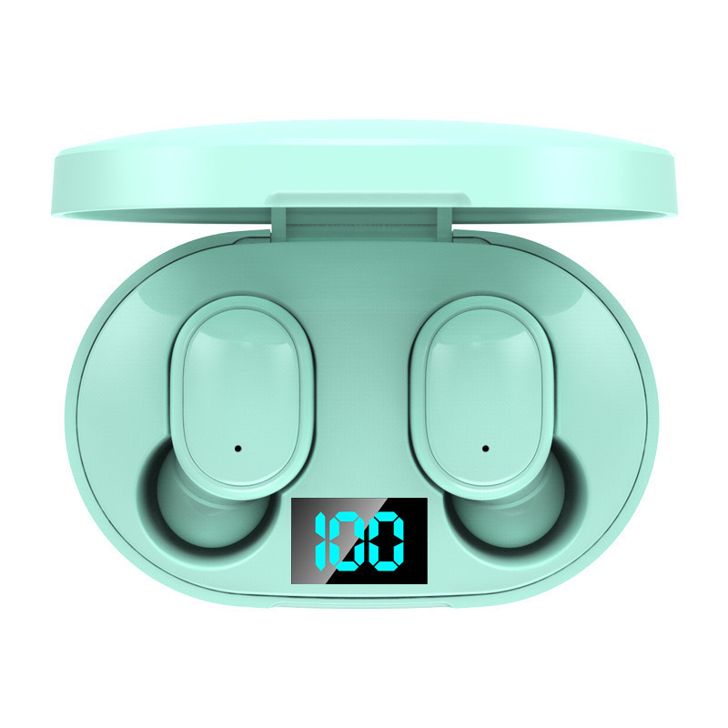 New E6S Bluetooth earphone with long battery life, digital display, in-ear noise-canceling, wireless, large capacity