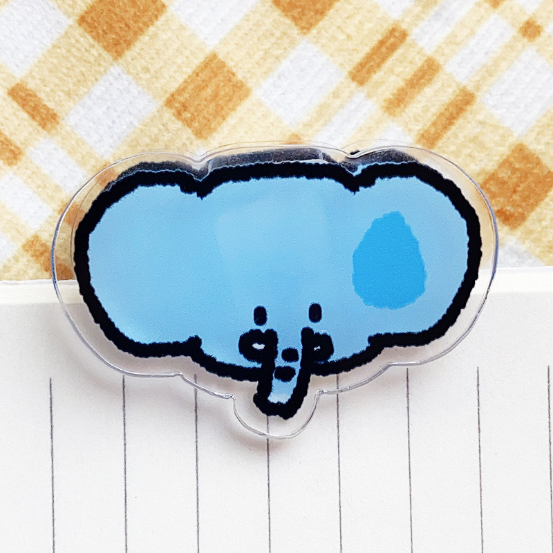 Sealing Clip Fridge Magnet Magnetic Sealing Clip Baby Food Clip Cartoon Snack Kitchen Household Acrylic Clip