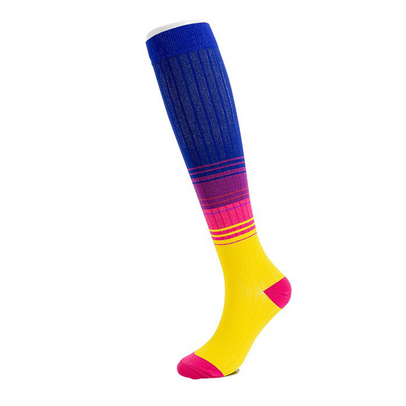 Amazon Cross-Border Spot More Than 200 Styles, Fashionable Long-Tube Men's and Women's Pressure Sports Socks, Sports and Outdoor Compression Socks
