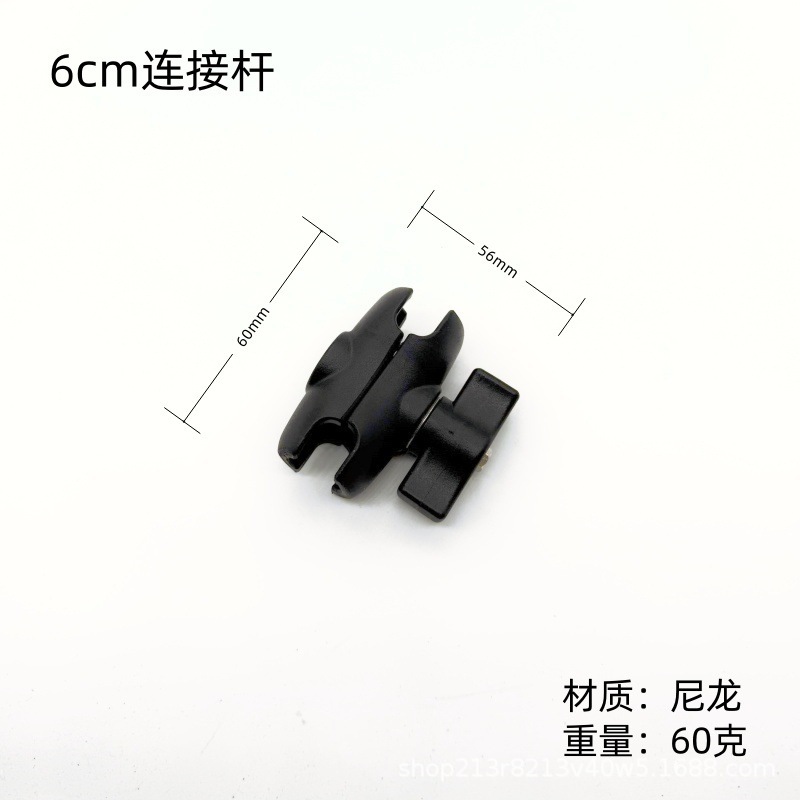 Gopro/DJI/Insta360 Sports Camera Motorcycle Heavy Duty Clamp Riding Fixed Selfie Stick Double Head Crab Clamp