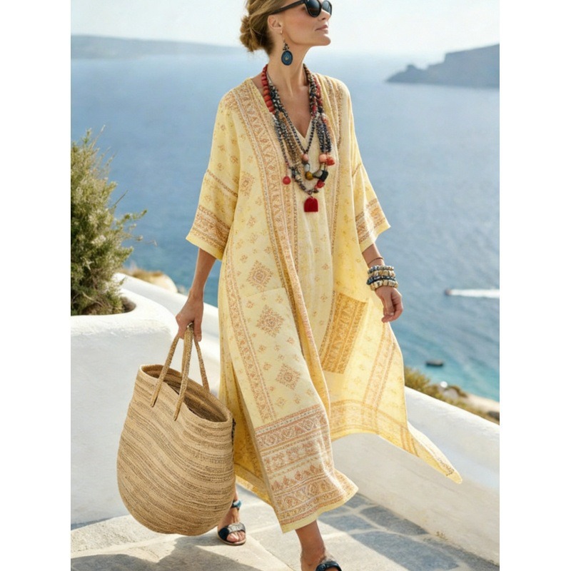 2025 Independent Station New Women's Animal Print Casual Dress