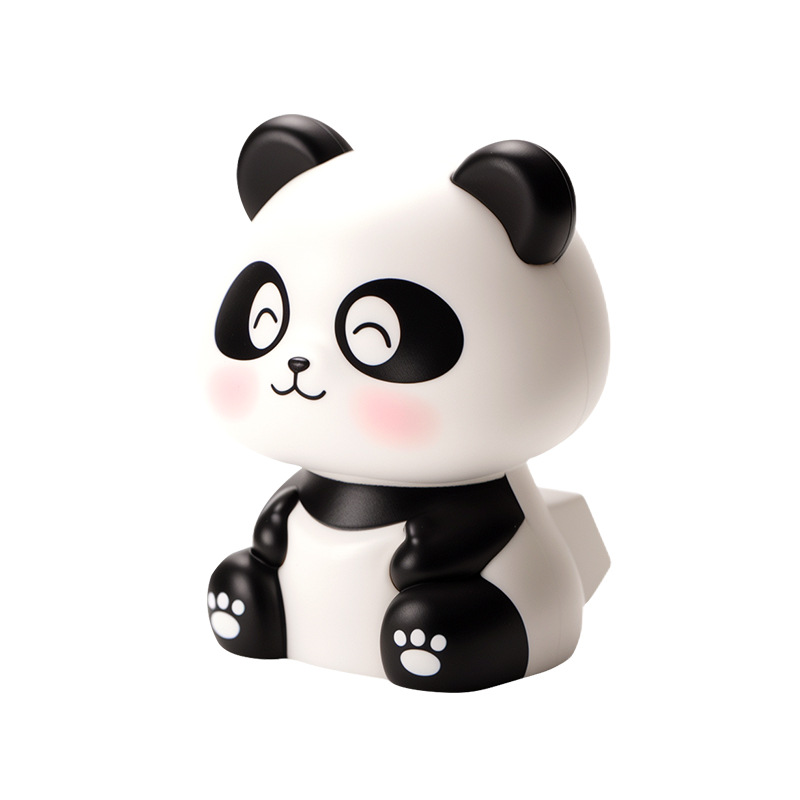 Solar Lucky Panda Ornament Cute Nodding Solar-Powered Small Ornament Fortune Lucky Small Ornament