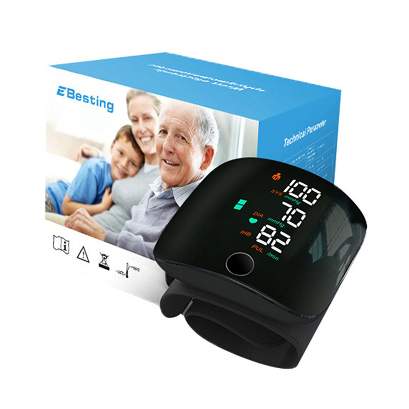 Wrist Blood Pressure Monitor Home Medical Automatic Electronic Measuring Instrument LED Wrist Blood Pressure Monitor