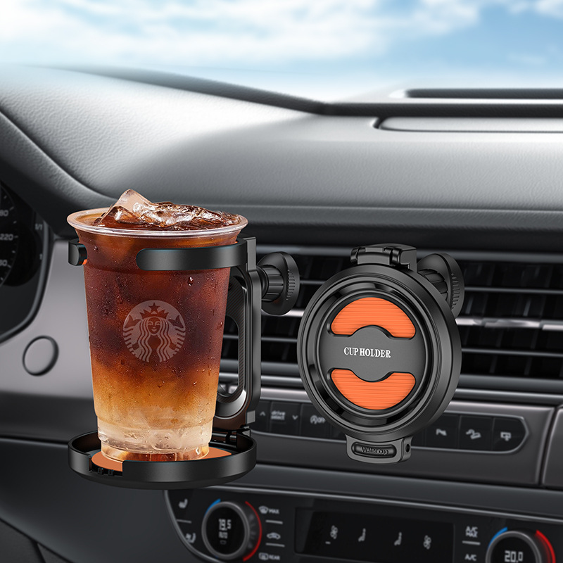 New Car Cup Holder Multifunctional Foldable Car Air Vent Drink Holder Ashtray Fixed Bracket