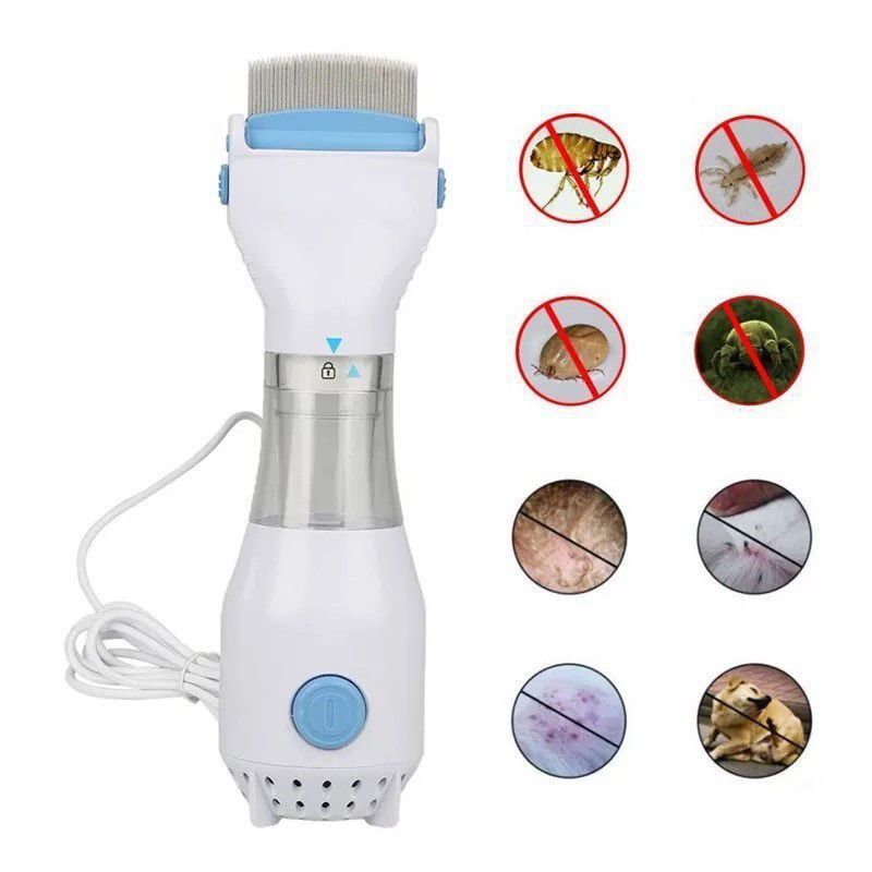 New Electric Lice Comb Flea Cleaning Brush Comb Lice Comb Pet Dog Lice Remover Portable Dog Hair Remover