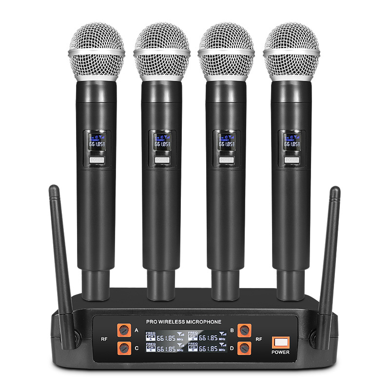 Wireless Microphone Home K歌 One to Four Outdoor Speaker Karaoke Conference Host Performance Microphone