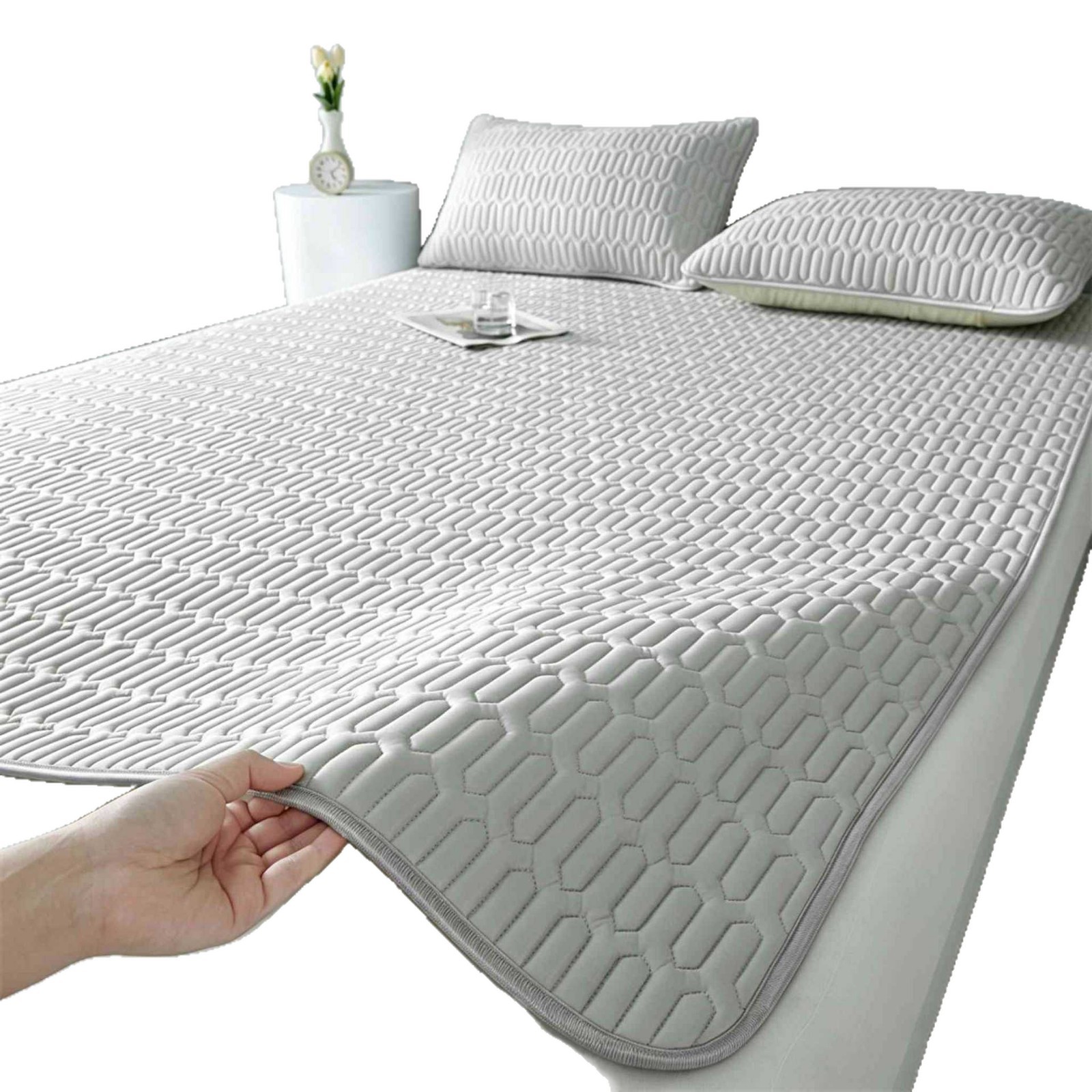 Summer latex cool mat household machine washable 2026 new dormitory single bed sheet ice silk mat cool mattress soft mat