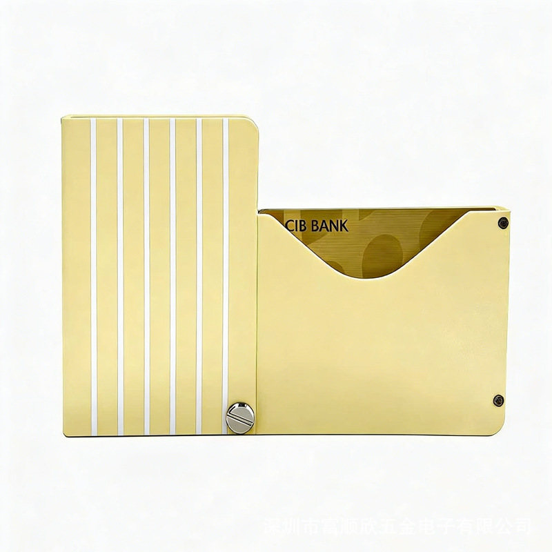 26 New Aluminum Alloy RFID Blocking Card Holder Document Organizer Unisex Compact Portable Anti-magnetic Card Holder