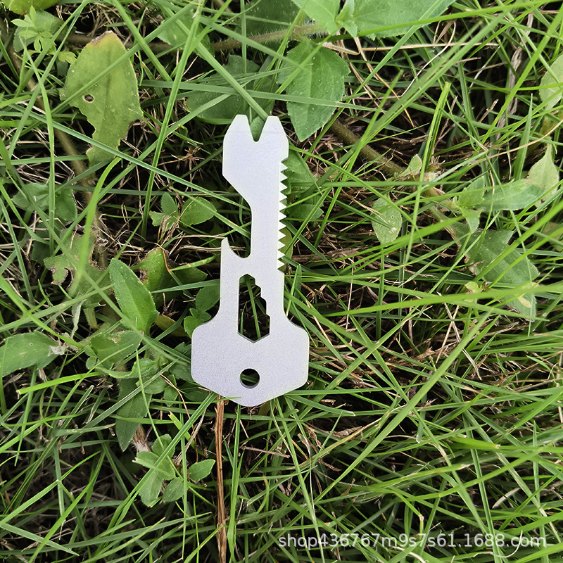 Aluminum Alloy Metal Key Ring Men's Large Capacity Car Key Organizer Multi-functional Key Ring