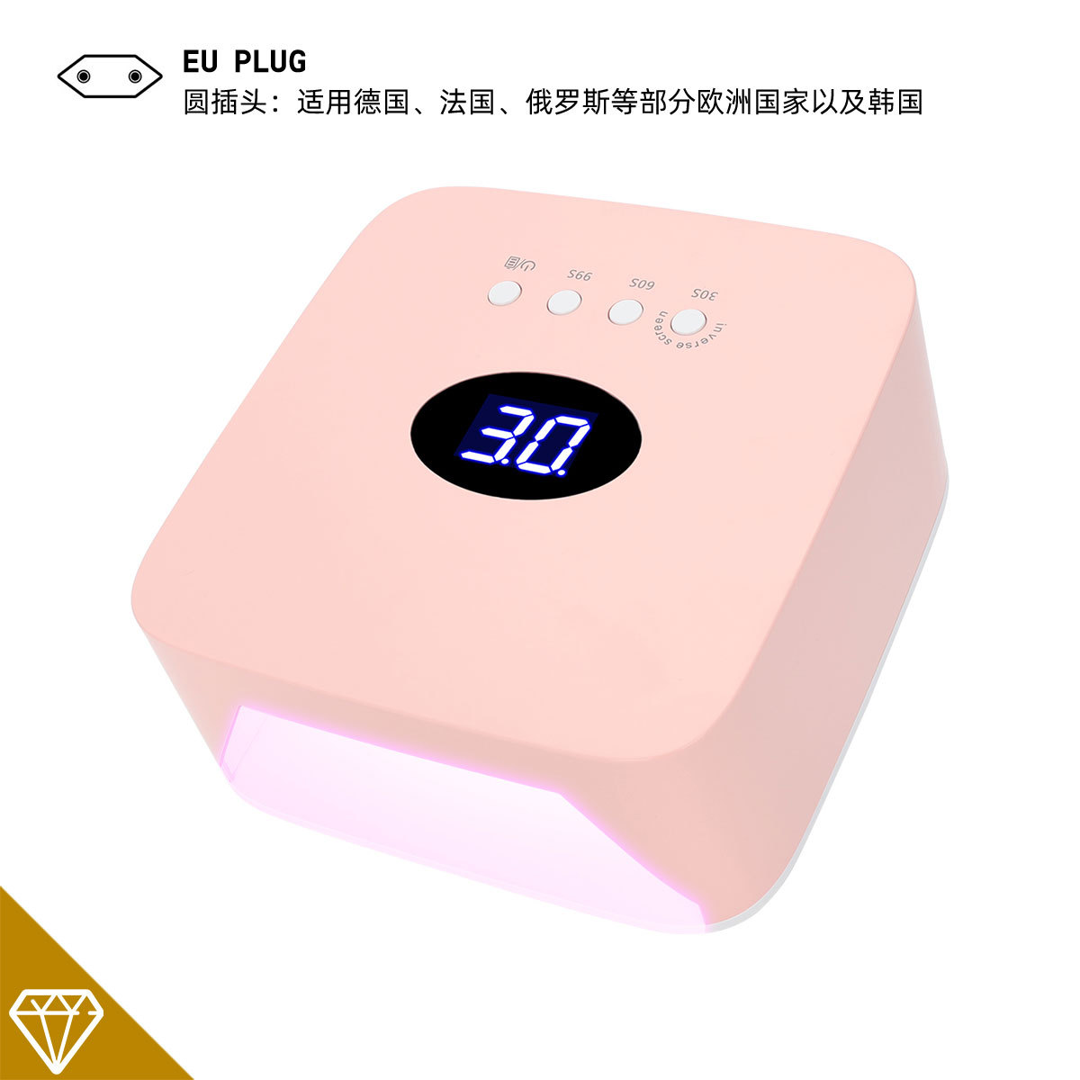 New 54W High Power Nail UV Lamp Rechargeable Wireless Battery Nail Lamp