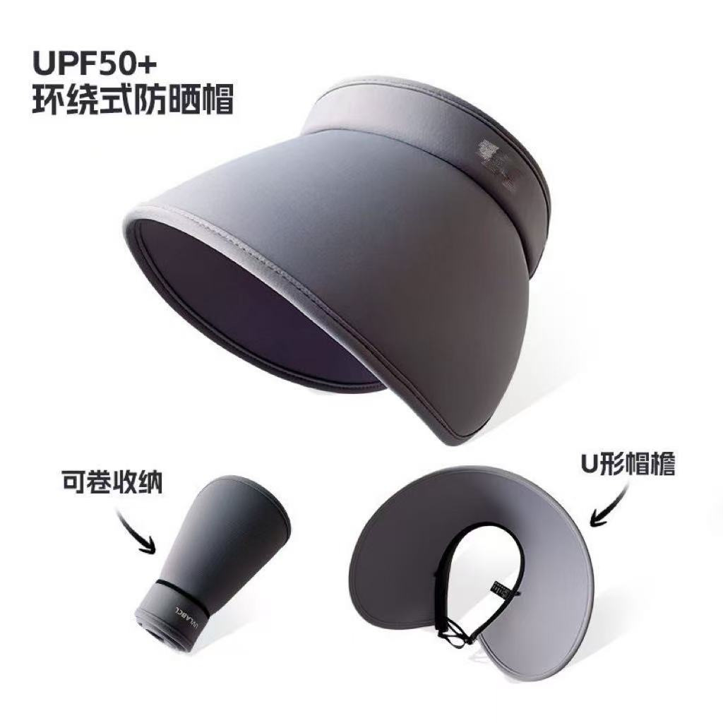 UPF50+ Sun Hat for Women, UV Protection, Summer, Extra Wide Brim, Hollow Top, Sunshade Hat, Ice Silk Sun Hat