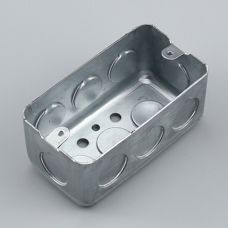 120 type American flush junction box, American standard wall switch galvanized sheet iron box, American standard socket installation bottom box