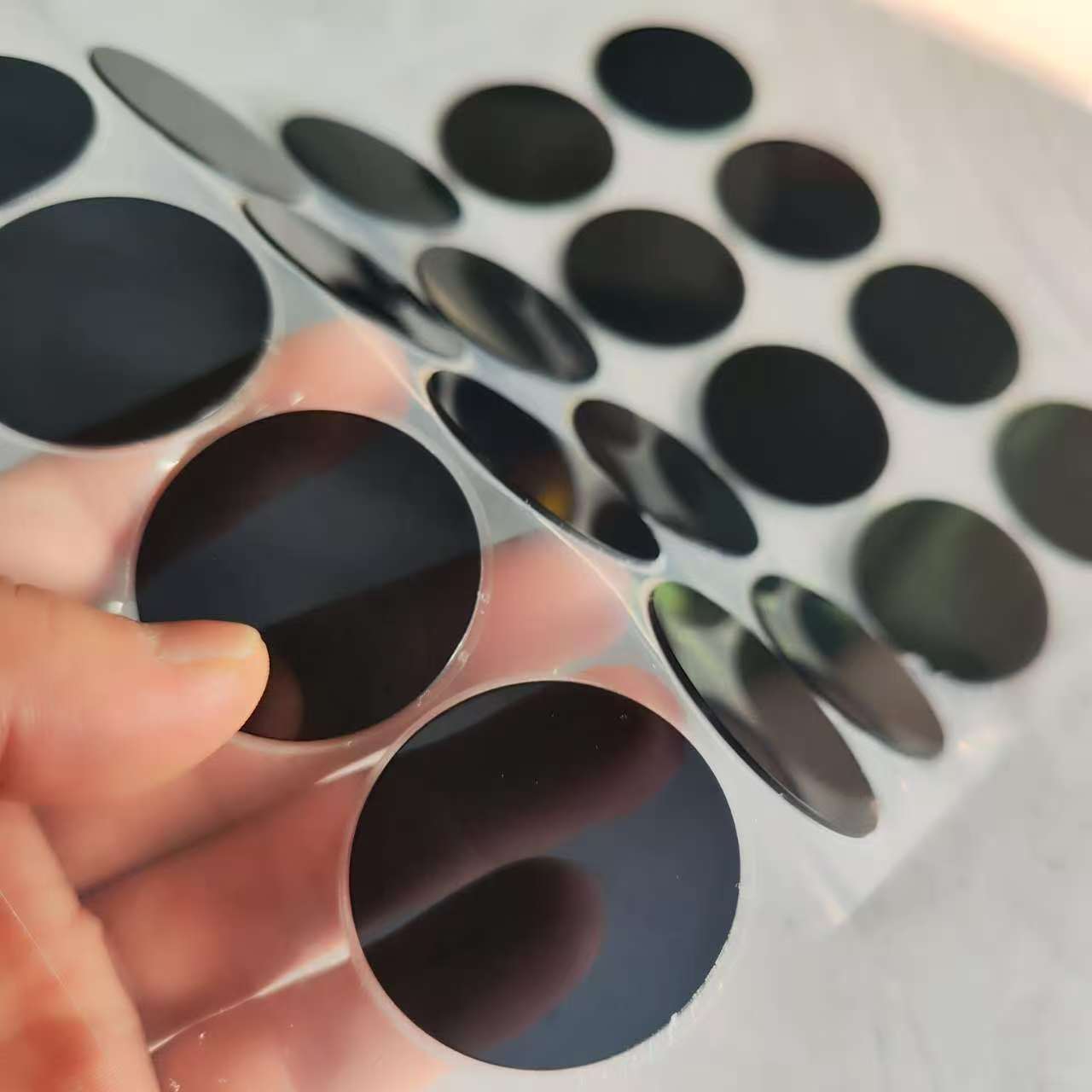 PC acrylic panel window semi-transparent display lens tea-colored PVC custom logo acrylic board