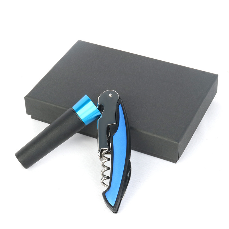 Red Wine Opener 2-Piece Tool Waiter's Friend Wine Opener Opening Small Gift Customizable