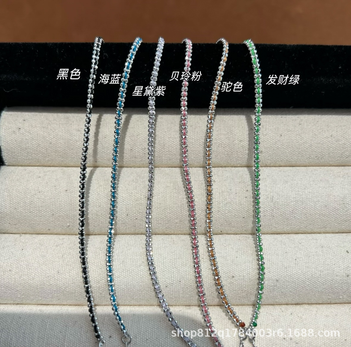 Summer ultra-fine woven rope bracelet simple all S925 sterling silver stacking lucky multicolor rope sterling silver bracelet