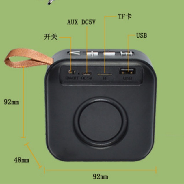 New T5 Bluetooth Speaker Outdoor Wireless Heavy Bass Mini Small Audio Gift Portable Card U Disk Play