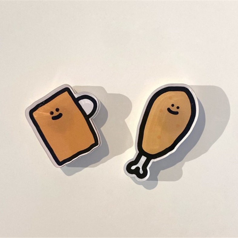 Acrylic Fridge Magnet Message Fridge Decoration Resin Mini Fridge Door Gift Magnetic