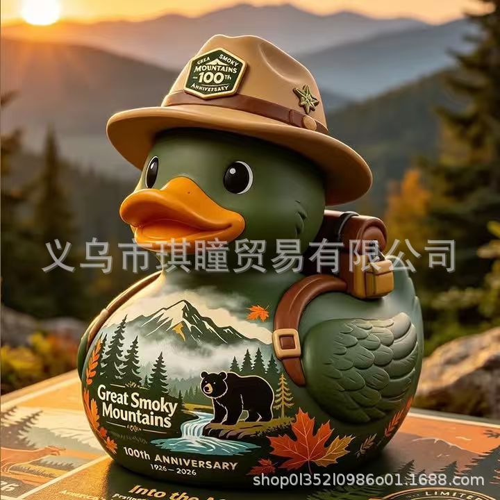Independent Station New 2026 Cartoon Duck Resin Craft Ornament