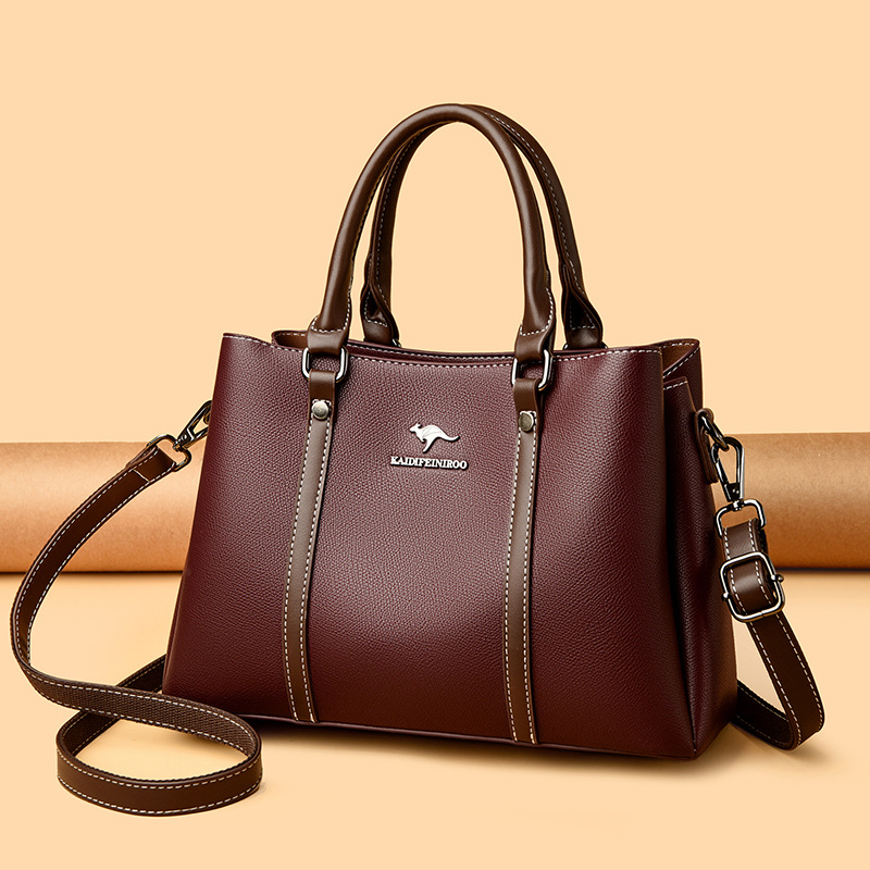 2026 New Shoulder Crossbody Bag Large Capacity Color Contrast Tote Commuter Handbag Women's Handbags