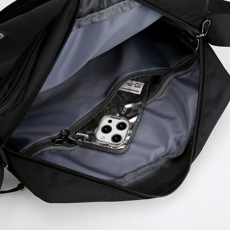 Oxford cloth men's single shoulder crossbody bag sports small bag large capacity simple casual sports backpack