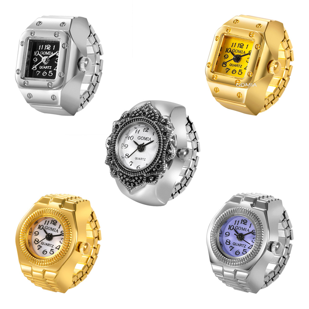//EB Rivet Heart Octagonal Ring Watch