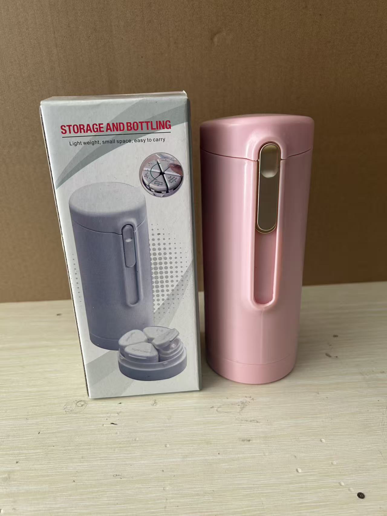 Lotion dispenser bottle rotating lotion dispenser box cosmetic storage grid travel portable dispenser bottle