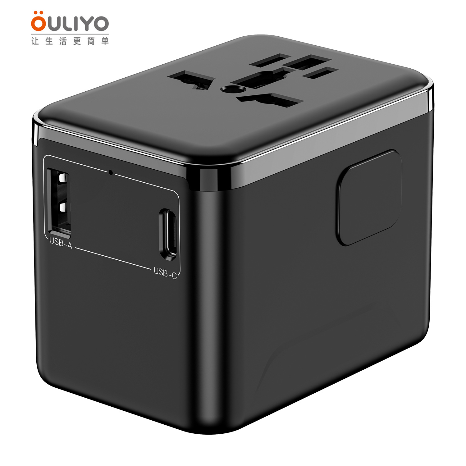 Multifunctional Universal Travel Adapter 1A1C Fast Charging 2.4A Socket Converter Multi-Country Plug